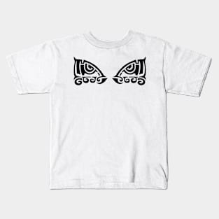 Abstract tribal tattoo with eye concept No. A36 Kids T-Shirt